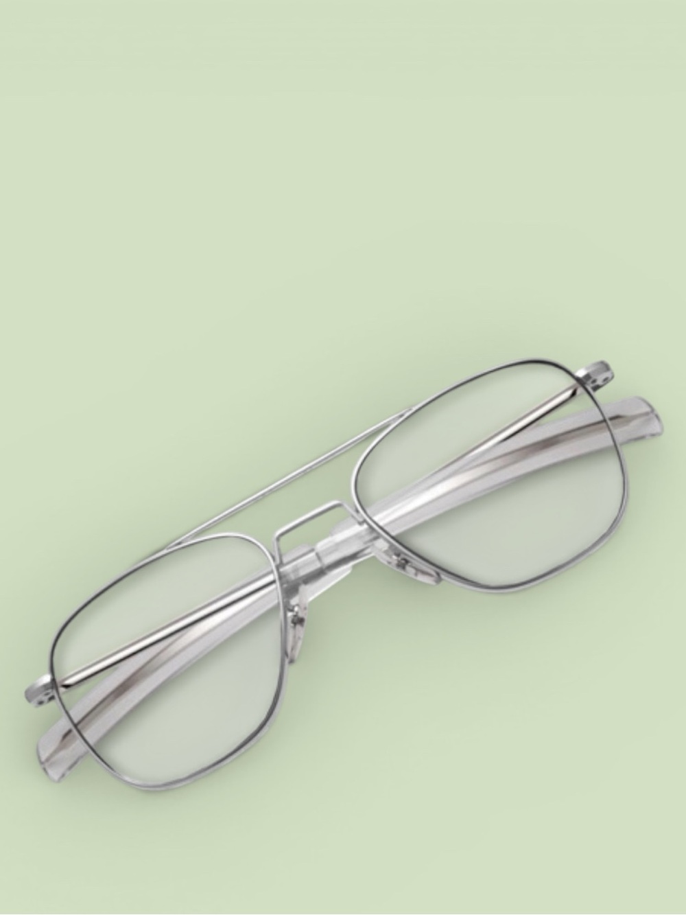 American Optical Original Pilot Men’s Matte Chrome 55-20-140mm Frames & Case